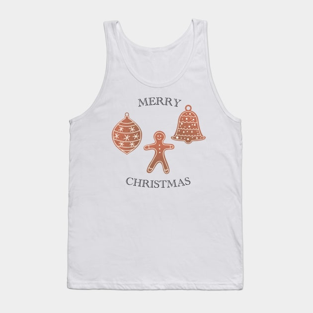 Gingerbread Christmas Tank Top by SWON Design